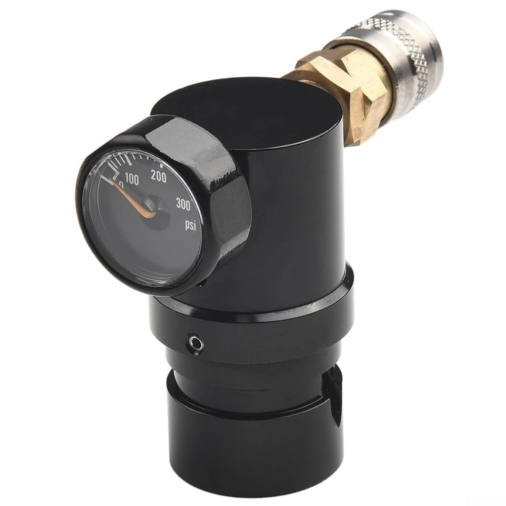 Paint Ball Regulator, Paint Ball HPA MR GEN2 Regulator W Foster Coupler & Remote Hose,Adjustable Output Pressure From 40Psi To 200Psi (1# Only Regulator)