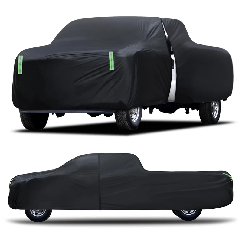 Truck Car Cover Waterproof All Weather Full Outdoor Pickup Truck Cover Rain UV Protection, Size T5 Universal Fit for Chevy Silverado Dodge Ram 1500 Ford F-250 F-350.(Fit Truck Length 251 to 266 inch)