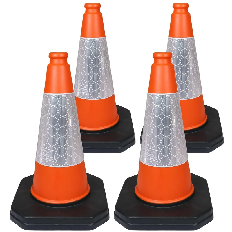 Street Solutions UK 460mm High Traffic Safety Cones - Pack of 4