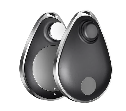 UtagPro GPS Tracker for Kids 2 Pack, Key Finder Works with Apple Find My (iOS only), IP67 Waterproof, Privacy Protection, Lost Mode, Bluetooth Tracker for Children, Elderly, Pets, Backpack(Black)