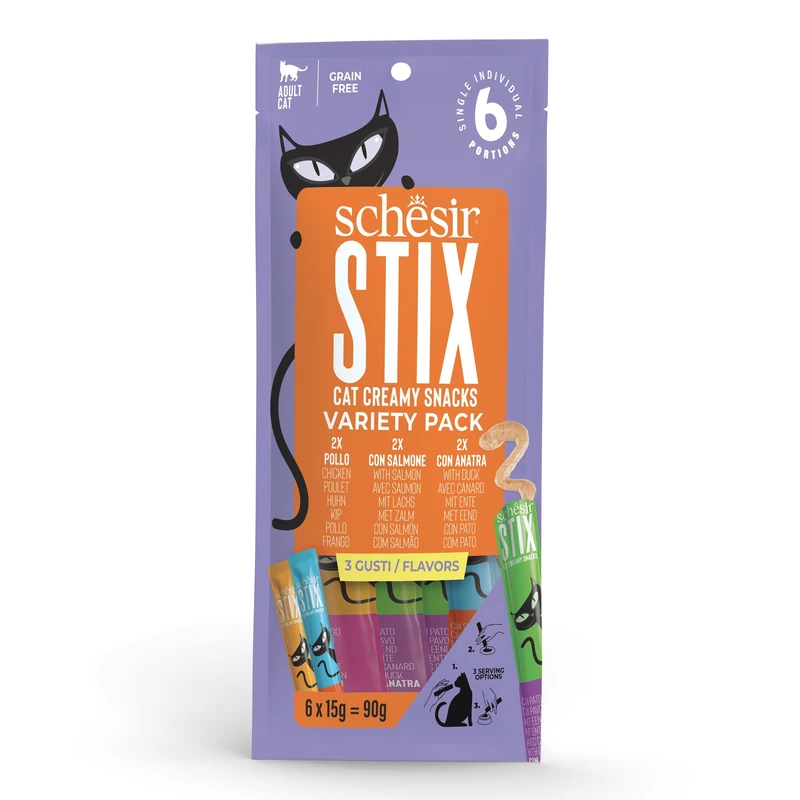 Schesir Stix, Salmon Flavor