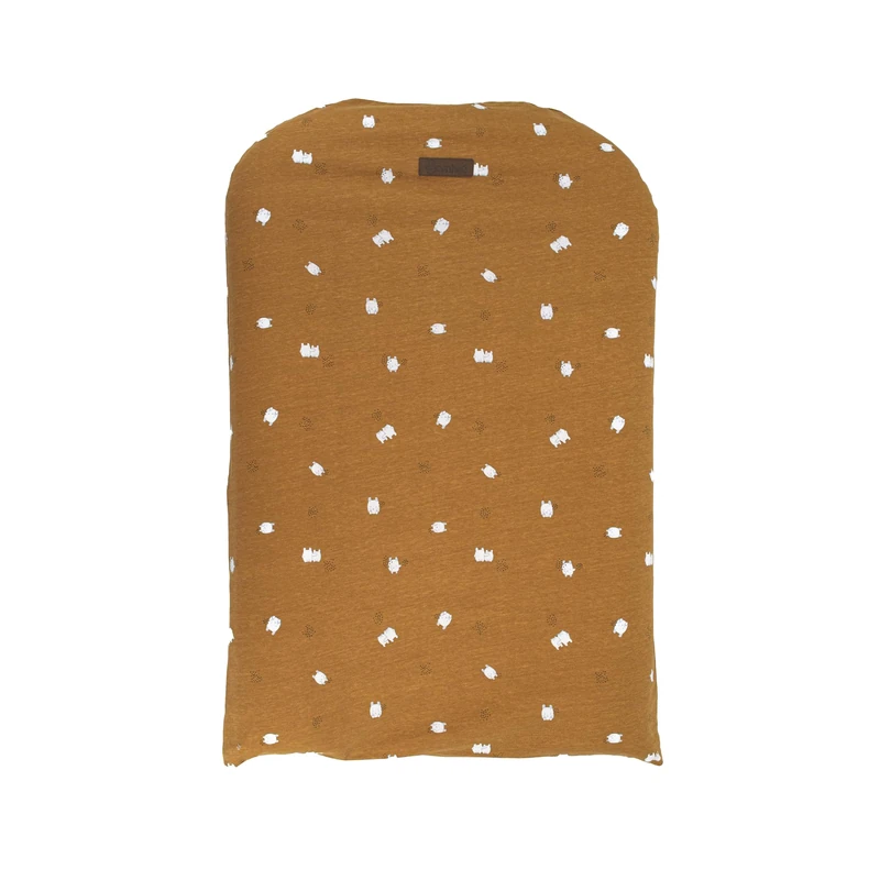 Domiva BOUBOU Baby Changing Mat - White Polka Dot Caramel