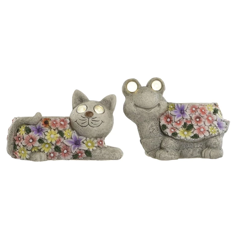 Home ESPRIT Magnesium Grey Planter 34 x 23 x 26 cm (2 Units) - Image 1
