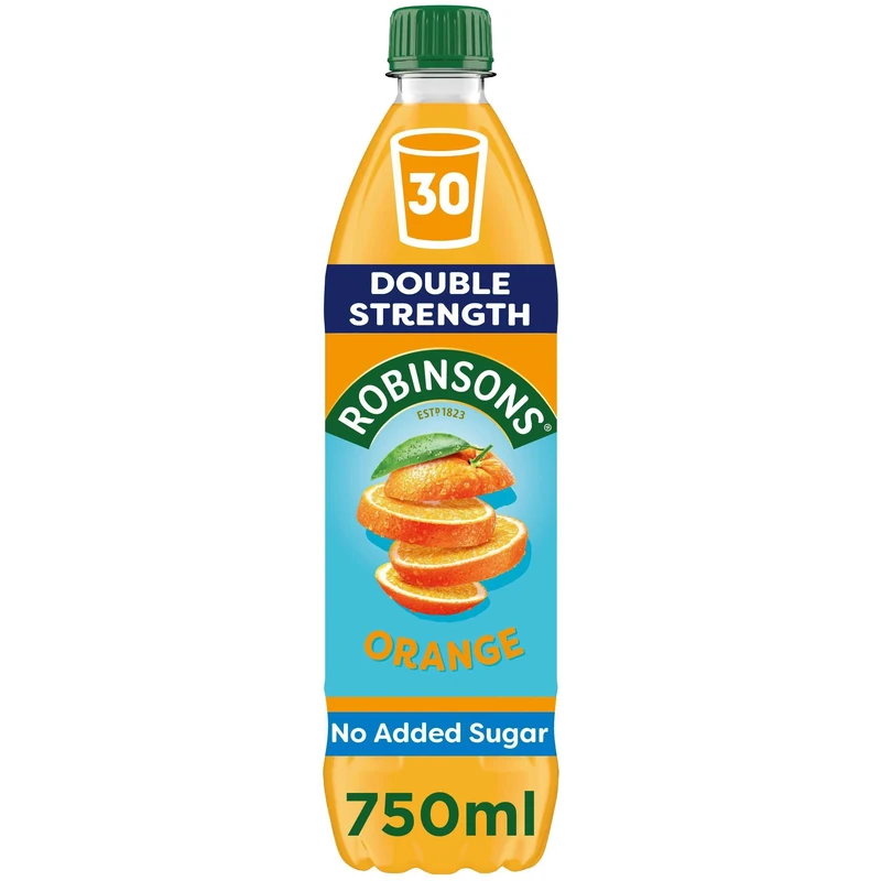 Robinsons Double Strength Orange No Added Sugar Squash 750ml