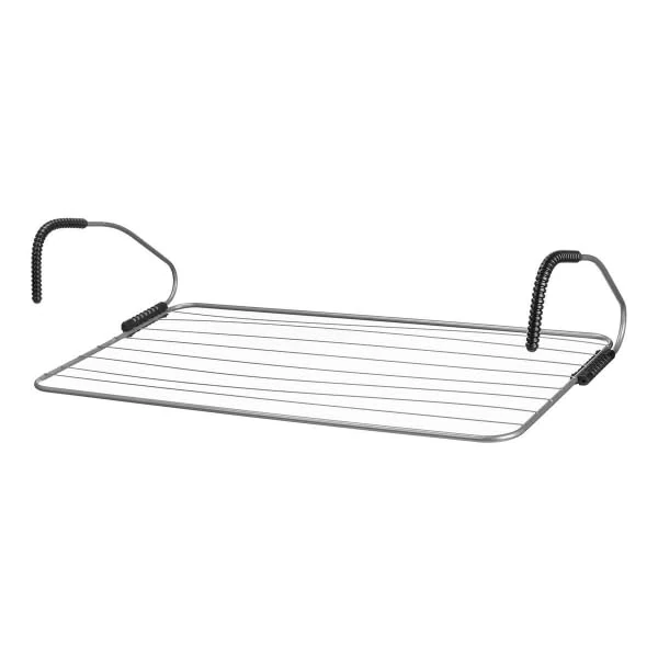 Kipit Clothesline Black Silver 105 x 3 x 54 cm Balcony (Pack of 4) - Image 1