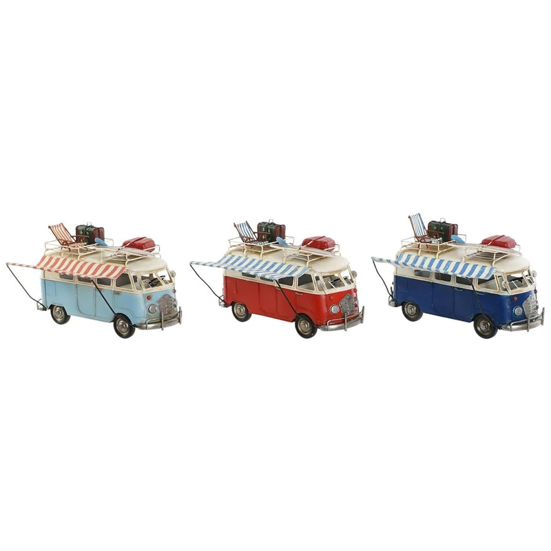 Home ESPRIT Decorative Van Figurine 27 x 10 x 17 cm (Pack of 3) - Image 1