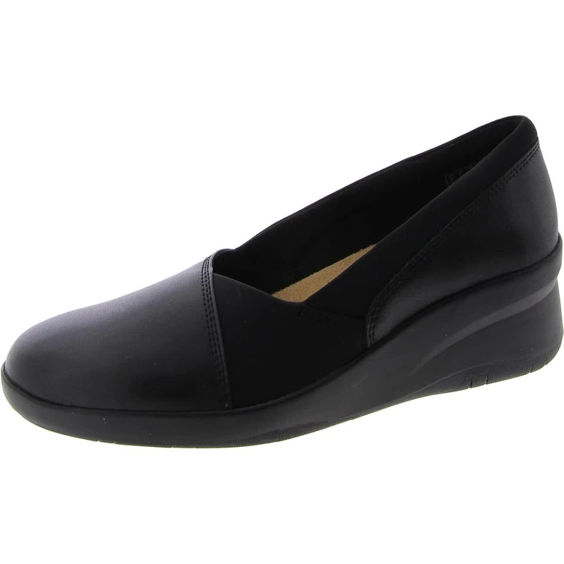 Clarks Women's Suttyn Walk Loafer, Wine Leather, 12 Wide - Image 1
