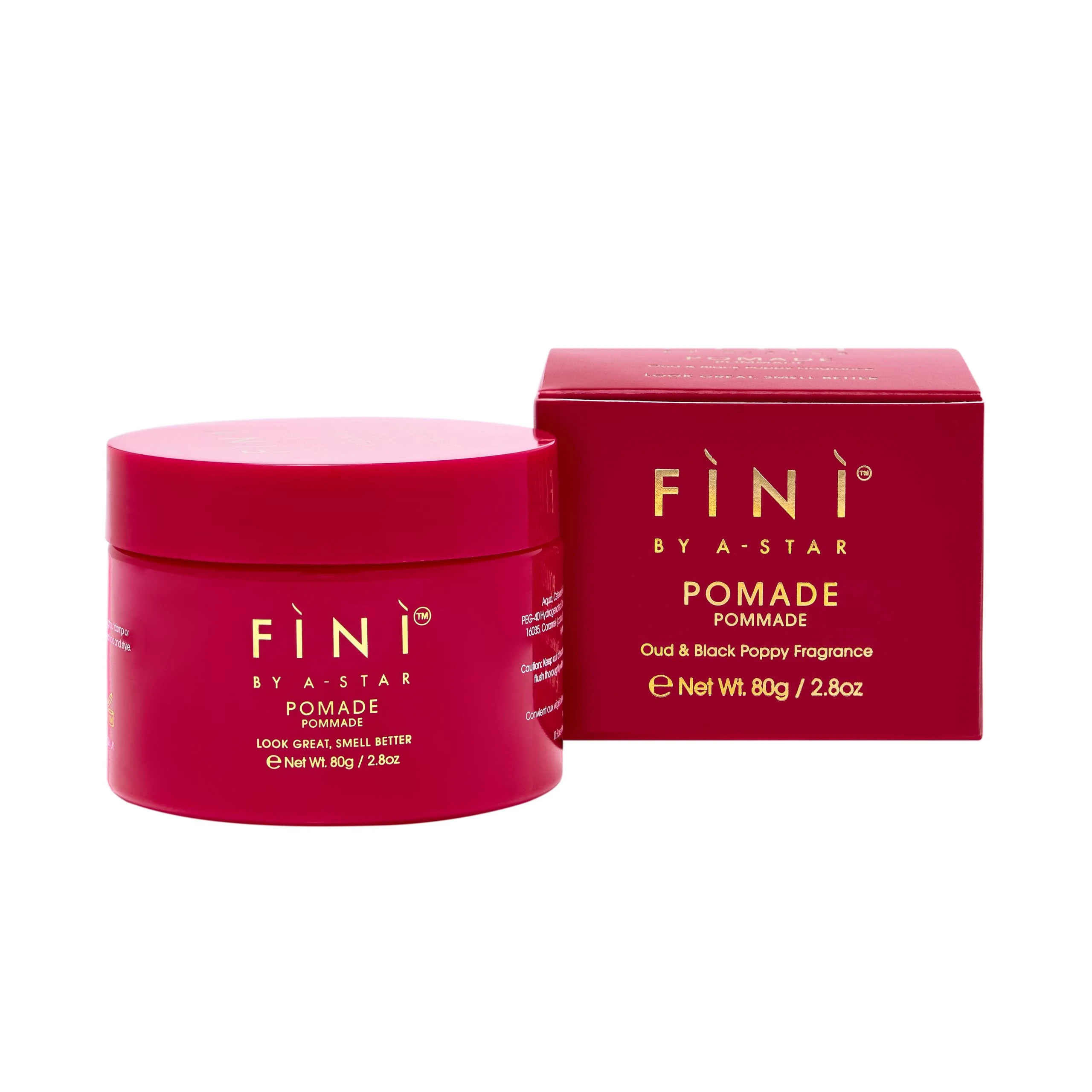Fini by A-Star Pomade for Men – Firm Hold, Slick Finish, Water-Based, OUD Scented, Strong Styling Pomade for All Hair Types