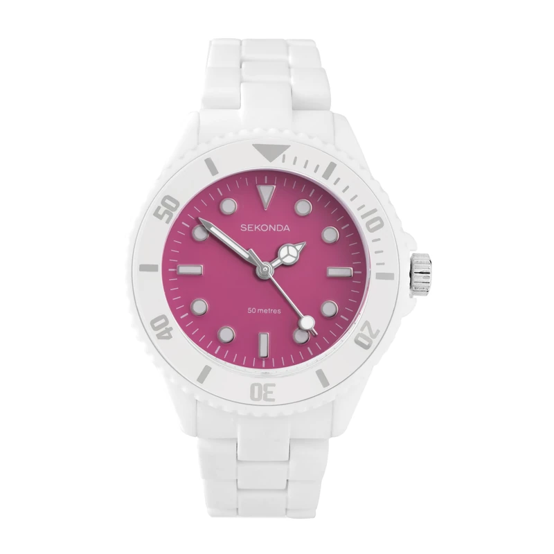 Sekonda Women's Analog Japanese Quartz Watch with Plastic Strap 40648