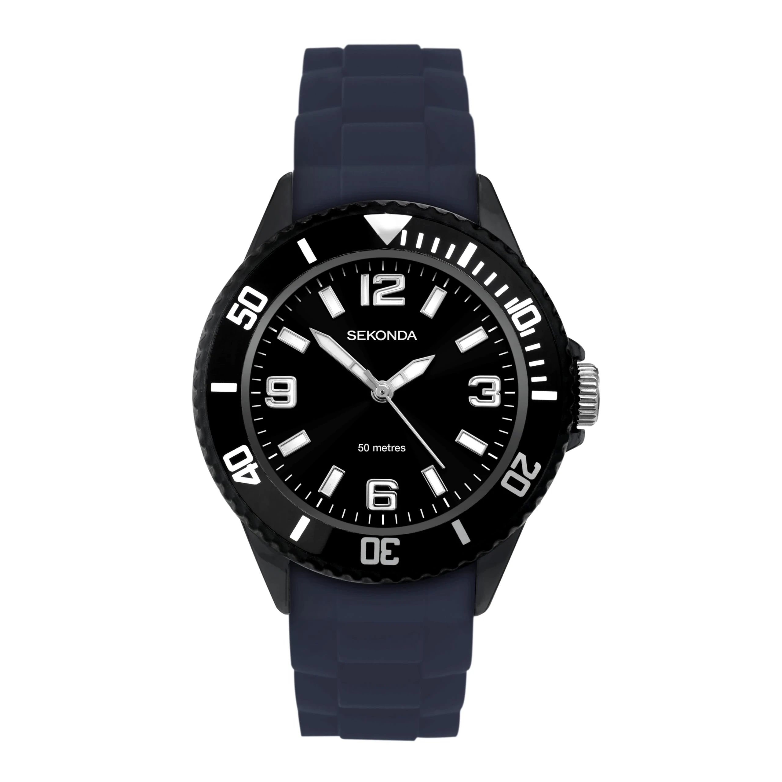 Sekonda Men's Analog Japanese Quartz Watch with Silicone Strap 30188