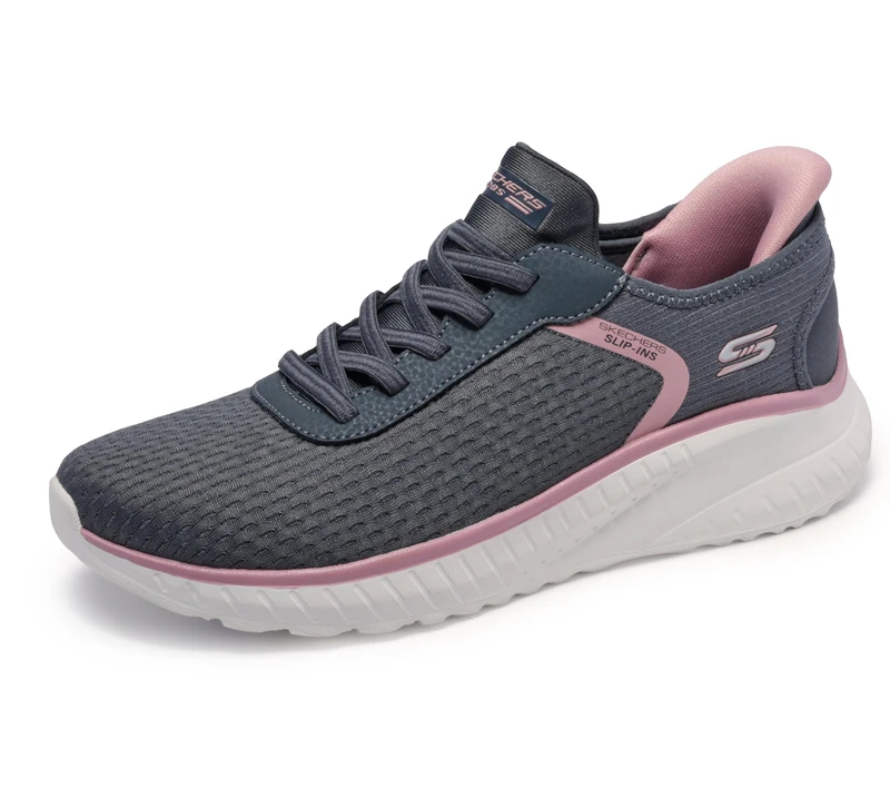 Skechers Women's Hands Free Slip-ins Squad Chaos-Stroke of Luck Sneaker, Grey, 10 - Image 1