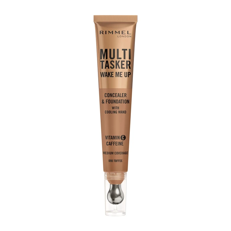 Rimmel Wake Me Up Foundation & Concealer 090 Toffee - Vegan