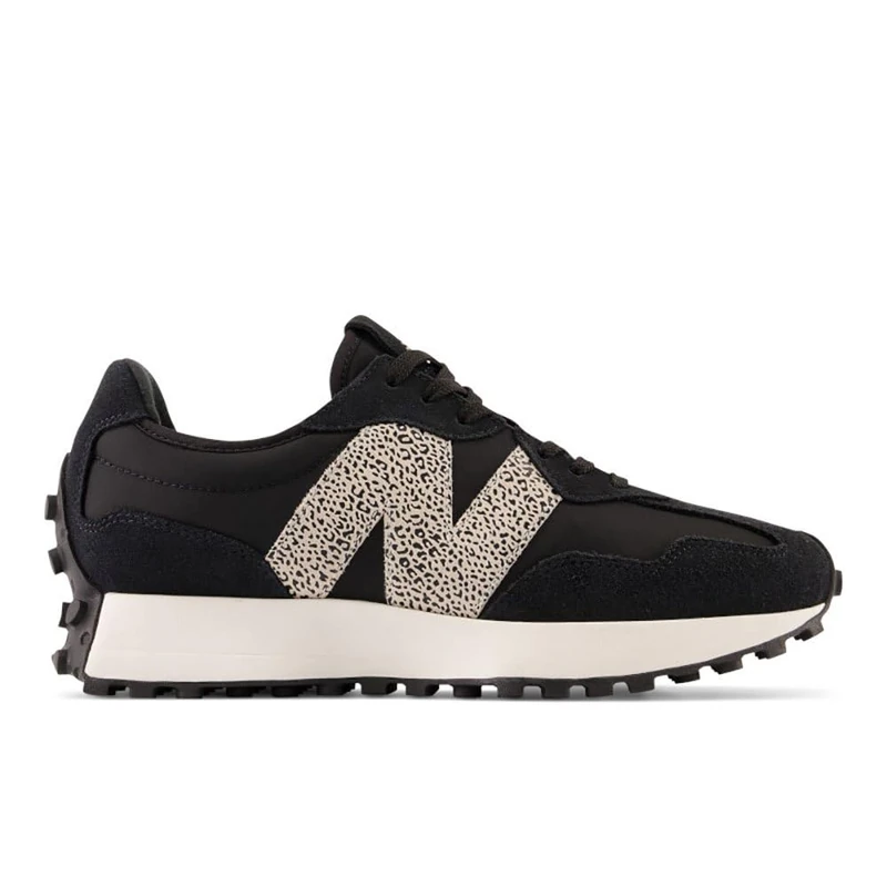 New Balance Women's 327 Shoes, Black/Sea Salt, 8/M - Image 1