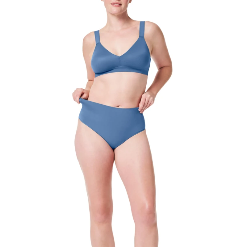 SPANX, Everyday Shaping EcoCare Thong, Indigo Haze, S, Indigo Haze, S