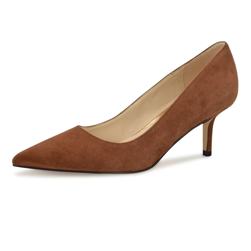 Nine West Women's Arlene Pump, Cognac Suede 121, 4.5 UK