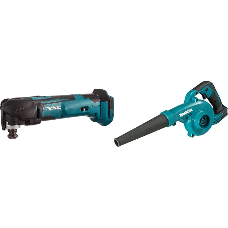 Makita DTM51Z Multi-Tool, 18 V,Blue & DUB185Z 18V Li-ion LXT Blower - Batteries and Charger Not Included