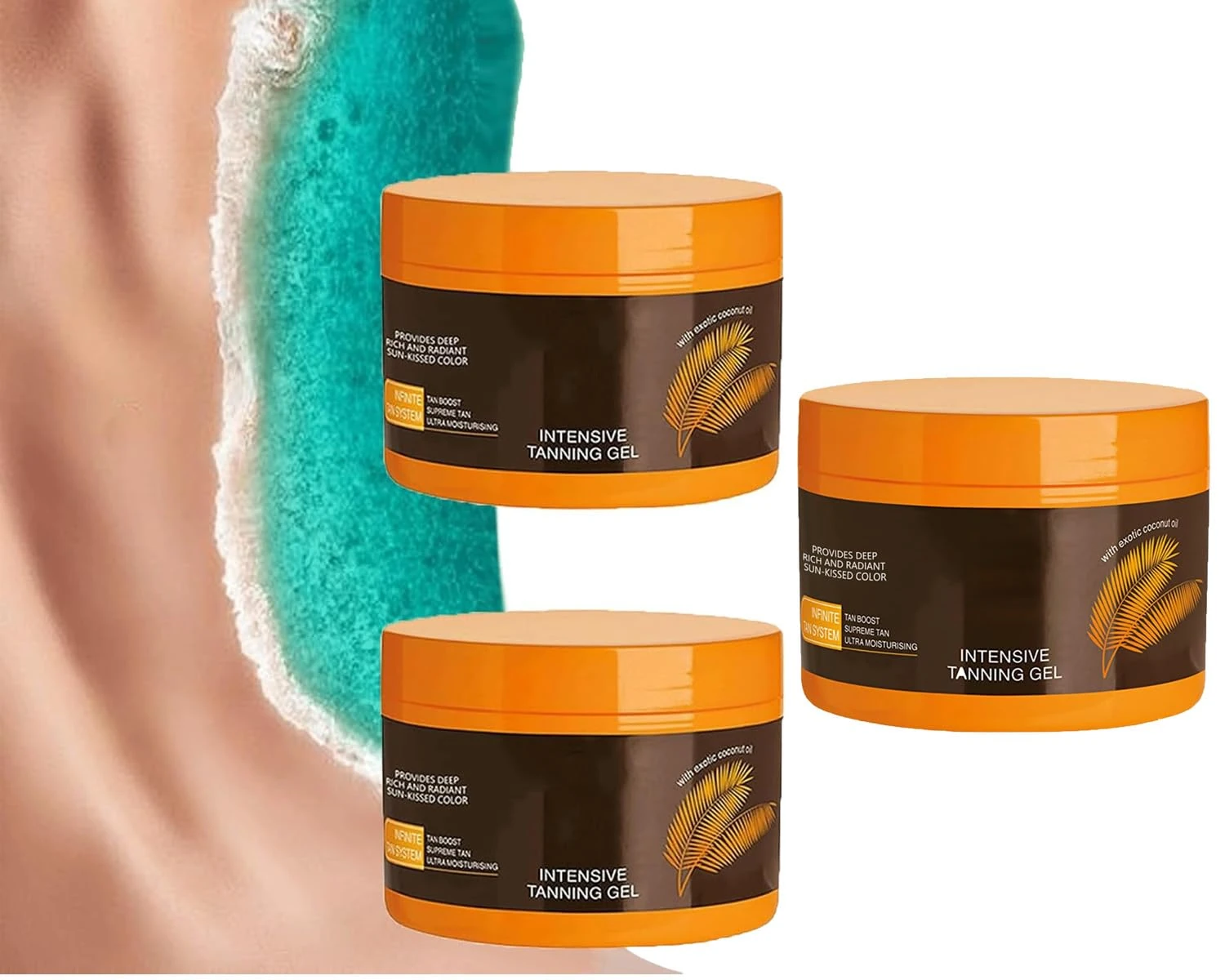 Luxury Intensive Tanning Gel,Carroten Tanning Gel,Glow Your Own Way Carotene Body Butter Karat Accelerator,Indoor Tanning Bed Lotion Bronzers, Intense Carrot Tanning Accelerator Cream (3 Pcs)