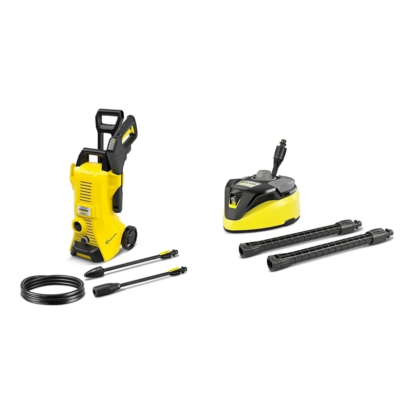 Kärcher K 3 Power Control high pressure washer: Intelligent app support - for effective cleaning of everyday dirt & 2.644-074.0 T7 Plus T-Racer Surface Cleaner