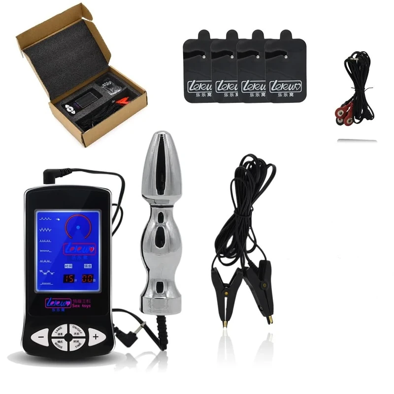 Bondage Masters E Stim Electro Sex, Butt Plug, Nipple Clamps & Patches