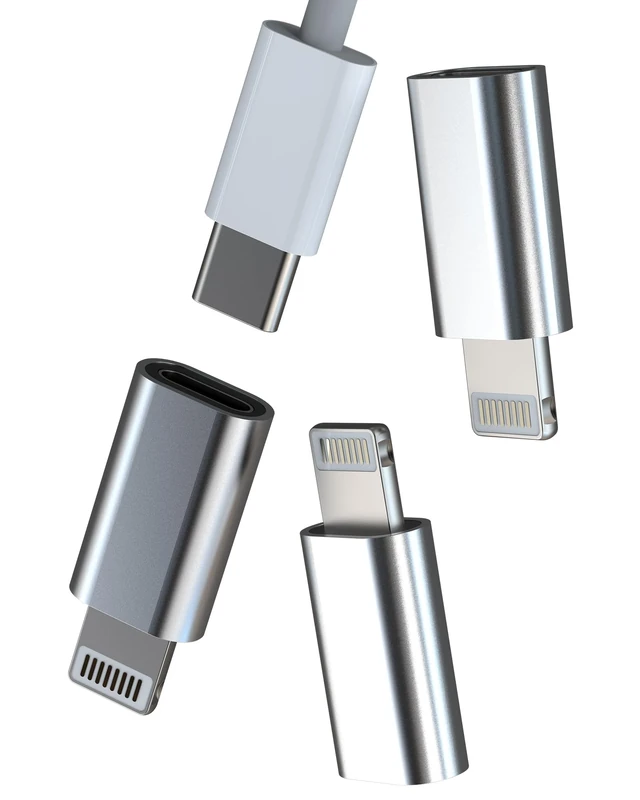 Lightning Male to USB C Female Charging Adapter(3 Pack)for Apple iPhone 14 13 12 11 Pro Max Mini 6 7 8 Plus for Ipad Air X Xs Xr Se Type C Port Charger Cable Converter Charge Cord Data Sync Connector