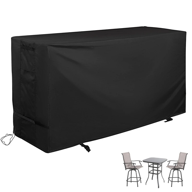 Starcrew Outdoor Bistro Set Cover, Waterproof Oxford Fabric, Protective Cover for Patio Swivel Bar Set of 3, High Top Patio Set of 3, 70 x 32 x 47 inches - Image 1