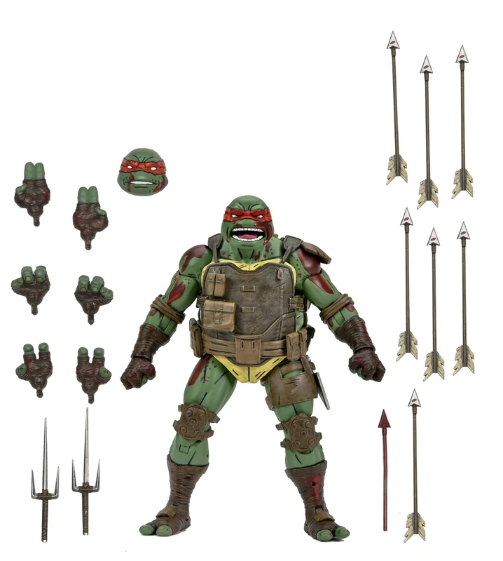 NECA Wounded Raphael Action Figure Ultimate Ronin 18Cm
