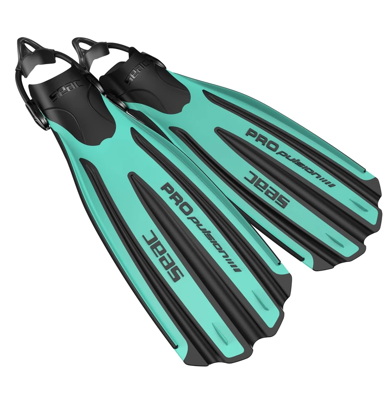 Seac Sub Propulsion S SCUBA Diving Fins, Sling Strap, Open Heel, High Performance (Made in Italy), tiffany, 4/6UK