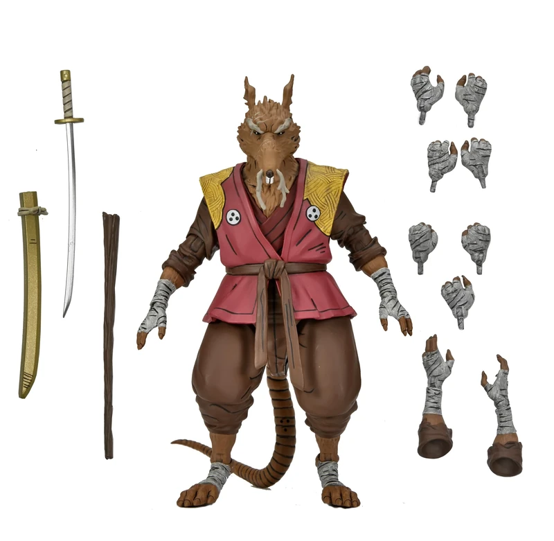 NECA Mestro Splinter Action Figure Ultimate Ronin 18Cm