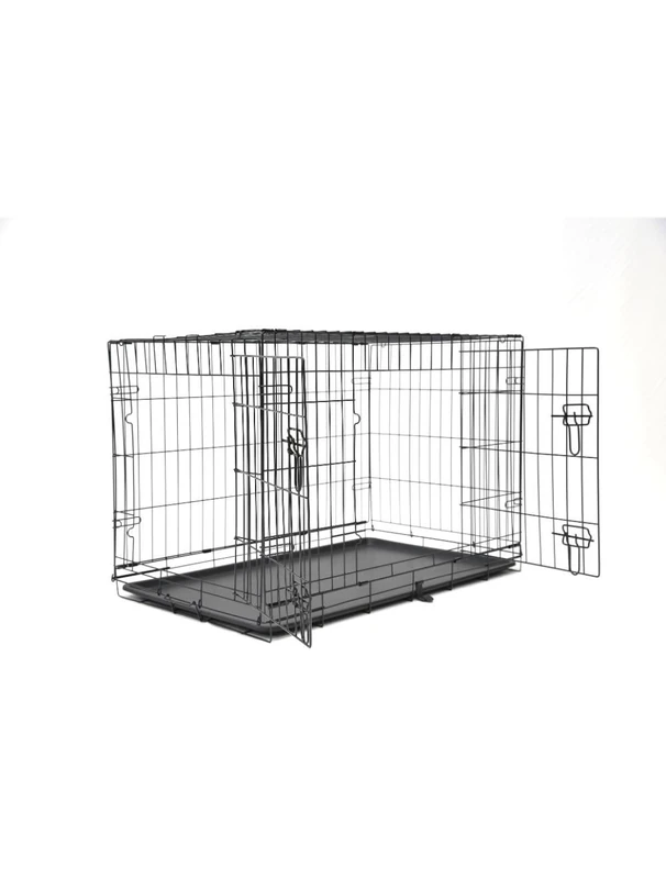 Nordic Paws - Wire Cage Black M 47 x 77 x 55 cm - (540058529736)
