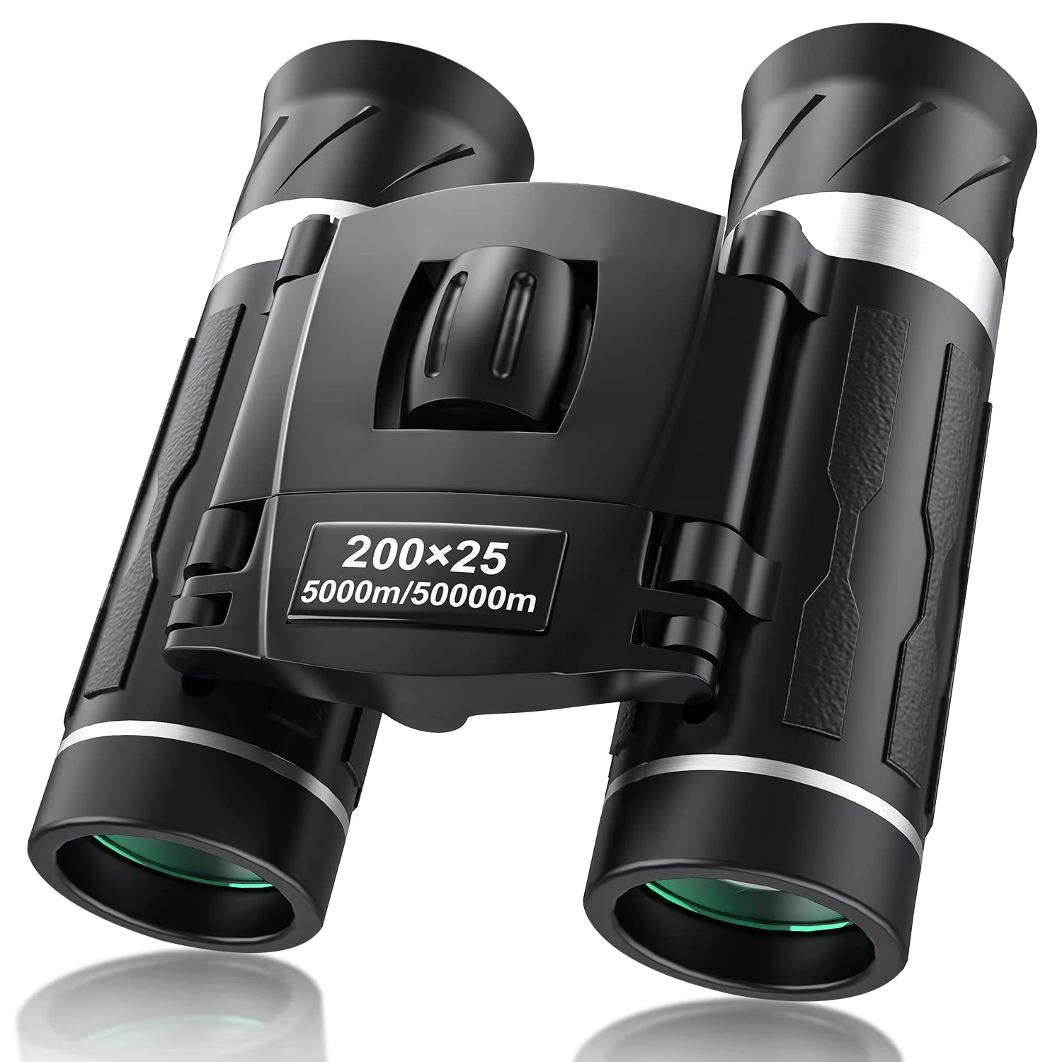 200x25 Compact Binoculars for Adults and Kids, High Powered Mini Pocket Binocular, Small Portable Binoculars Ideal Essentials for Travel, Camping, Bird Watching, Cruise, Concert, Football