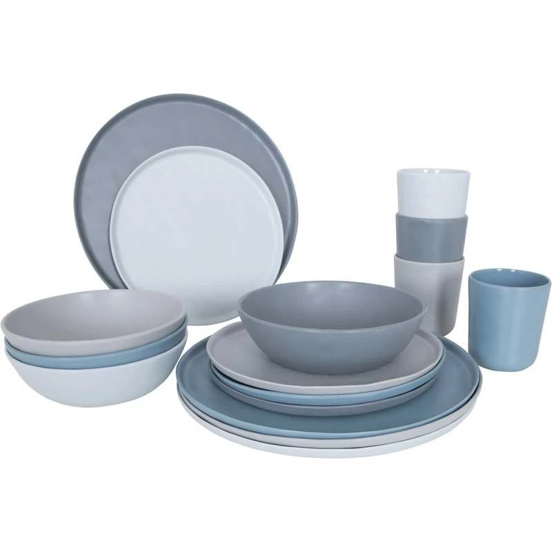 Vajilla BC Molvadite 16d Azul/gris
