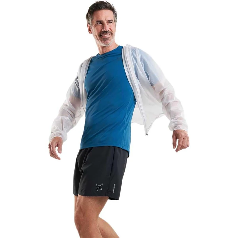 Chubasquero ultraligero con Capucha. Ideal para la práctica del Running C: Blanco T: XXL