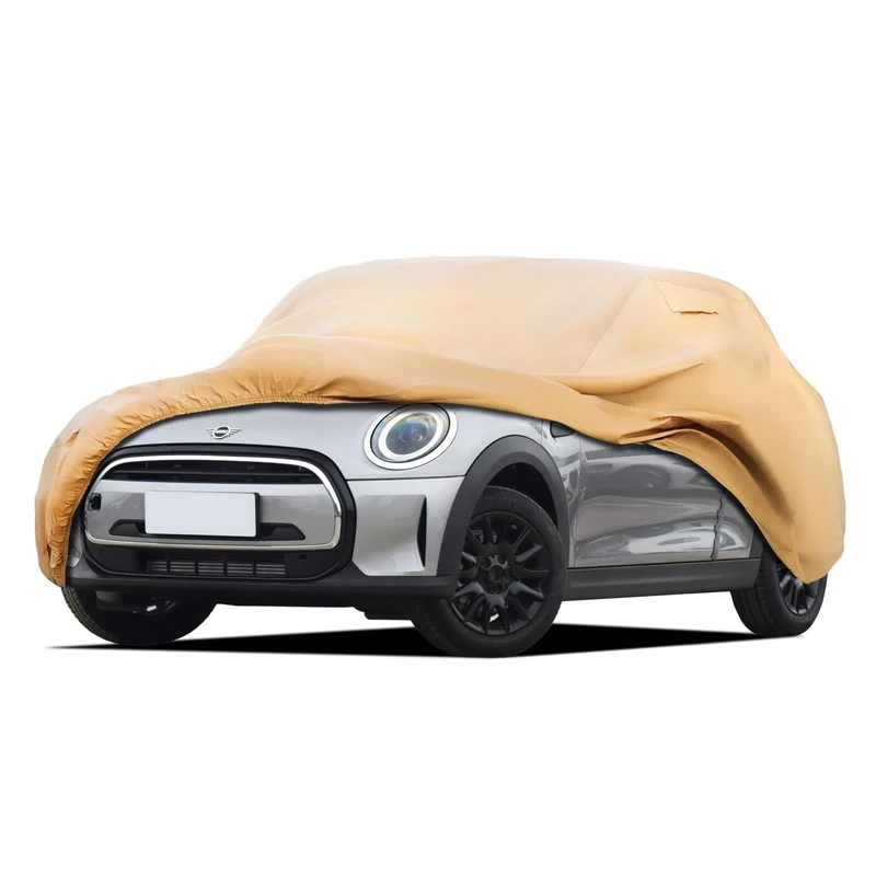 JURMON Heavy Duty Outdoor Car Cover Custom Fit for Mini Cooper 2 Door,Windproof All Weather Waterproof Sun Rain UV Dust Snow Protection Outdoor Car Covers