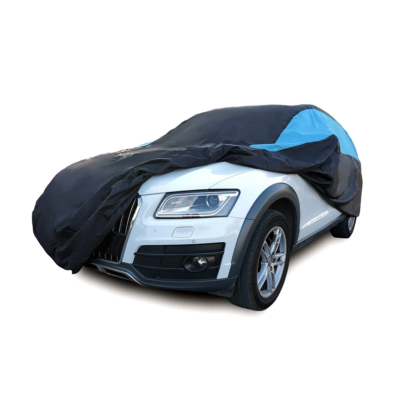 MORNYRAY Waterproof Car Cover All Weather Snowproof UV Protection Windproof Outdoor Full SUV Car Cover, Universal Fit for SUV (Fit SUV Length 202-210 inch, Blue)