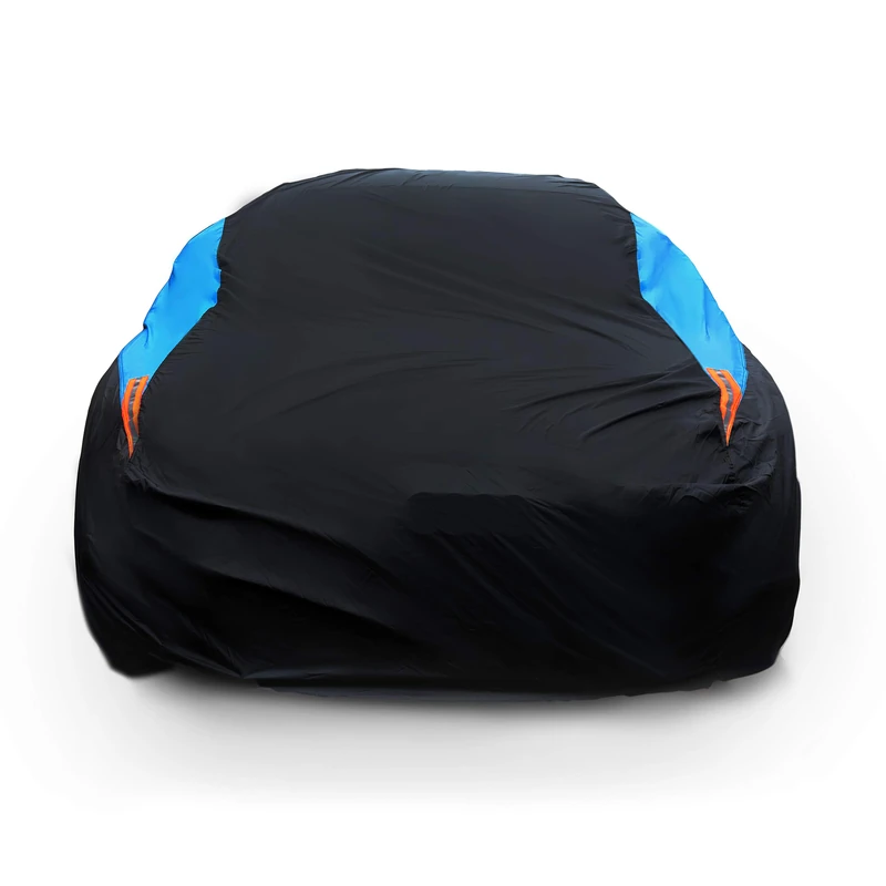 MORNYRAY Waterproof Car Cover All Weather Snowproof UV Protection Windproof Outdoor Full Coupe/Cabrio Car Cover, Universal Fit for Coupe/Cabrio (Fit Coupe/Cabrio Length 175-182 inch, Blue)