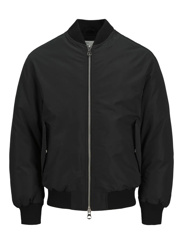 JACK & JONES Men's Jcokinetic Soft Utility Bomber Jacket, Black, L - Image 1