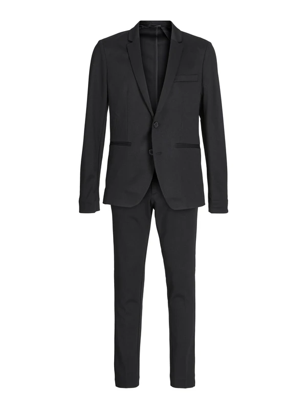 JACK & JONES Boys Jjejaxon Jersey Suit Noos Jnr Suit, Black, 128