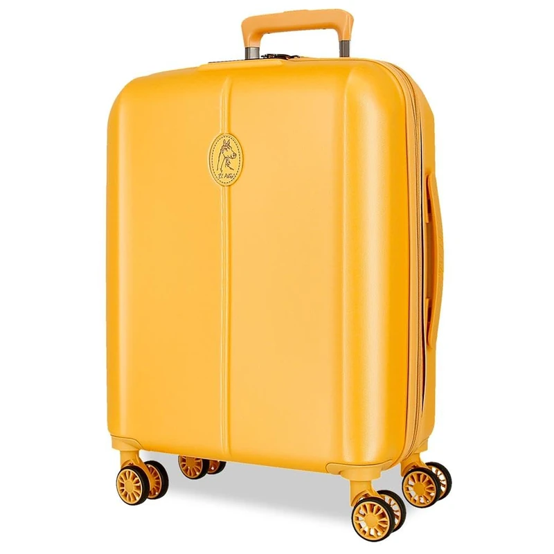 El Potro Vera Cabin Suitcase Yellow 40 x 55 x 20 cm Hard ABS Closure TSA 37L 3.1 kg 4 Wheels Double Luggage Hand Luggage, Lemon Tree, Cabin Suitcase