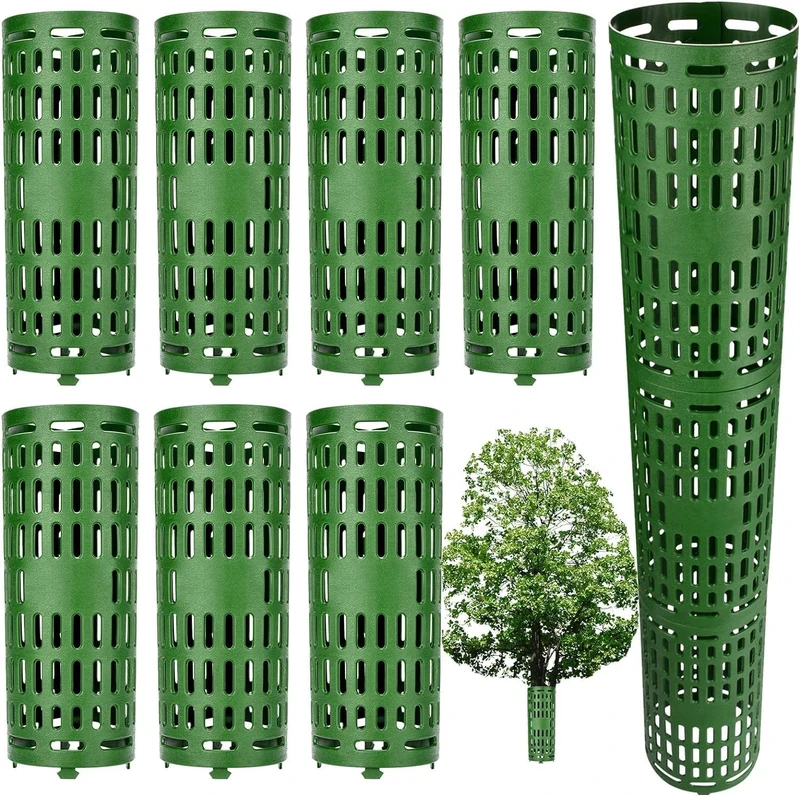 LZMDISU Tree Trunk Protector Guard - 7 Pack Heavy Duty Expandable Tree Protectors from Trimmers, Mowers, Animals, Easy to Use, Perfect for Saplings and Fruit Trees