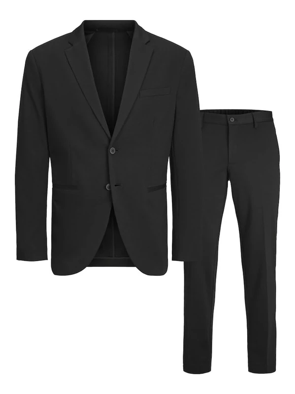JACK & JONES Boy Single Breasted Blazer and Trousers JJEJAXON Suit Junior, Dark Navy, 158