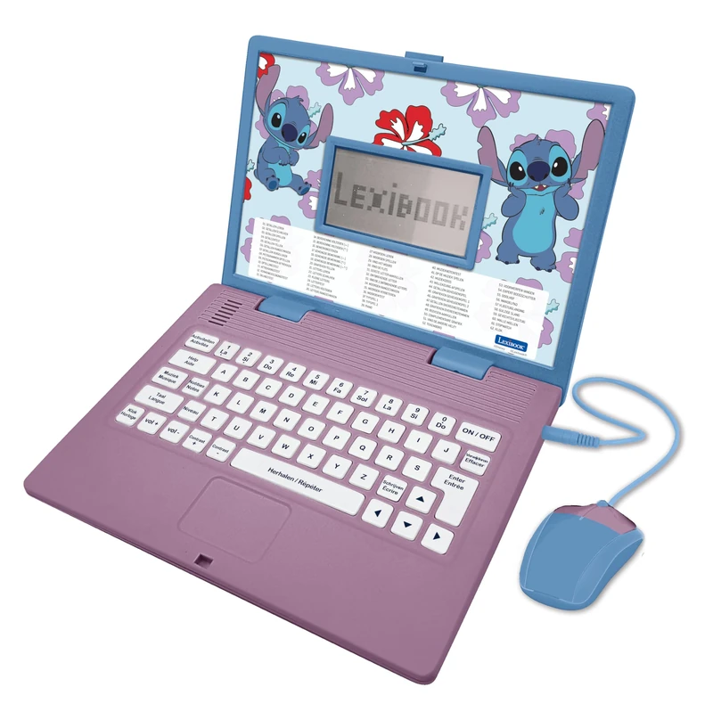 Lexibook Disney Stitch Bilingual Educational Computer JC598Di10