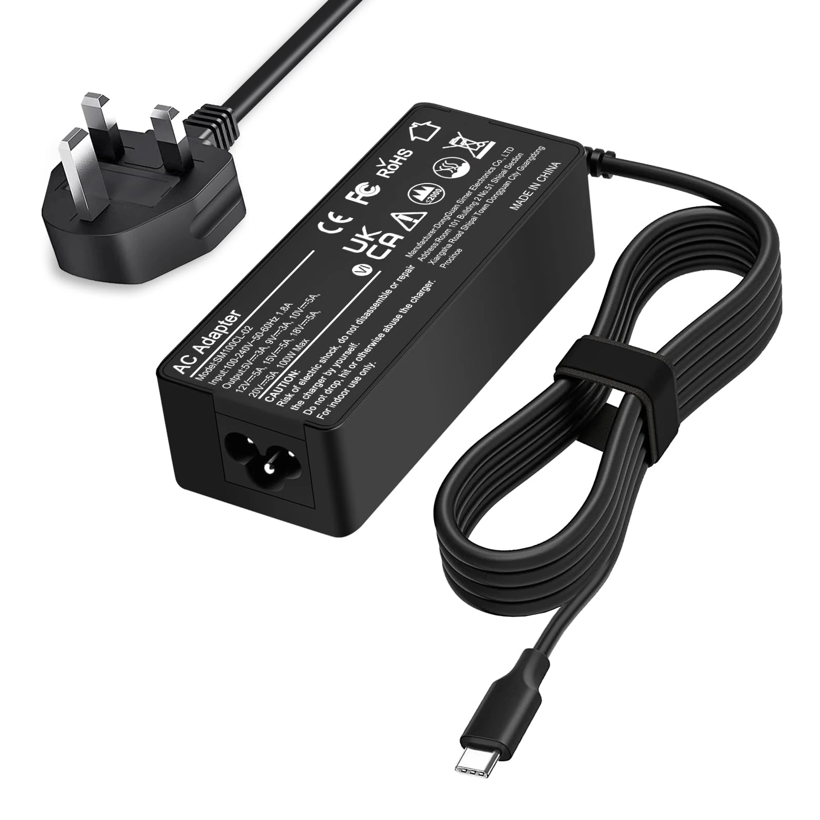 YHNXCD 100W USB C Laptop Charger Power Adapter Compatible With Lenovo,Acer,Dell,Asus,Mac Book Pro/Air 16, 15, 14, 13 Inch and Type-C Adapter Charger