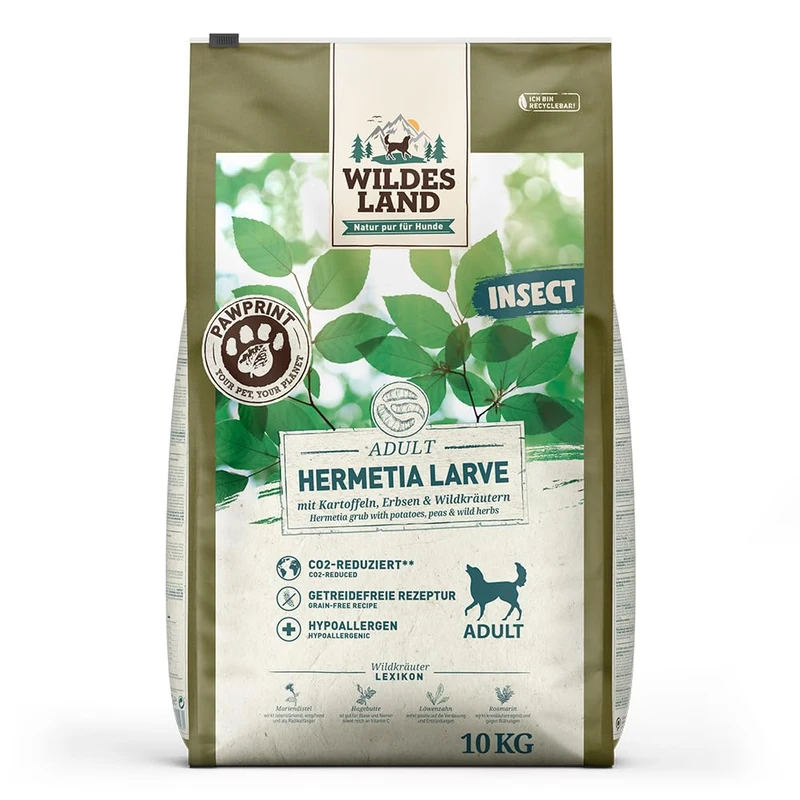 Hermetia Larva with Potatoes, Peas and Wild Herbs 10 kg