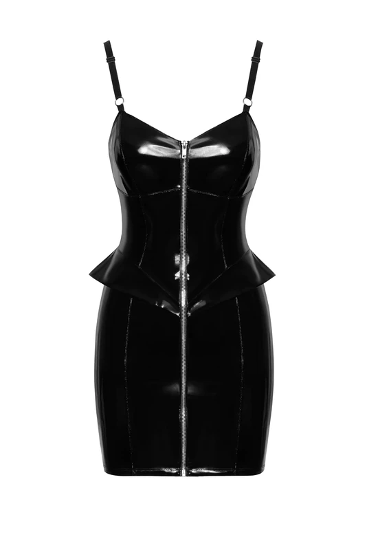 Black Level Women Vinyl Dress Black M