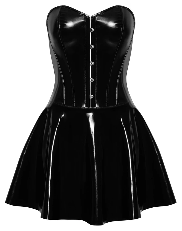 Black Level Women Vinyl Dress Black L