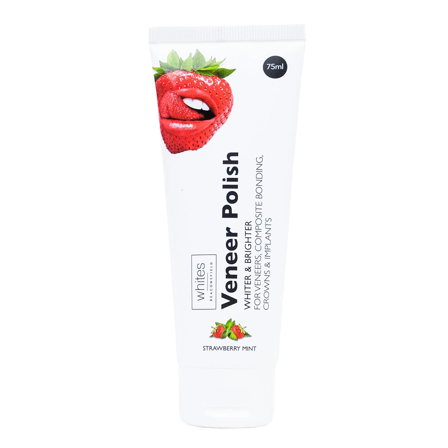 Whites Beaconsfield Veneer & Composite Whitening Polish – Professional Toothpaste for Veneers, Bonding, Crowns, Implants, Bridges & Natural Teeth – Effective Stain Remover – Vegan & Cruelty-Free