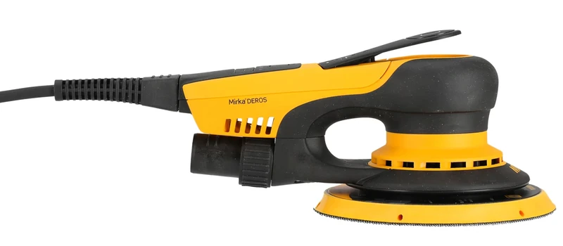 Mirka DEROS II 650 Random Orbital Sander Grip for Ø 150mm Sandpaper/Orbit 5.0mm / 230V / Electric Sanding Machine UK-Plug/Orbit Sanding Power Tool for dust-Free Sanding of Wood, Drywall, and Metal