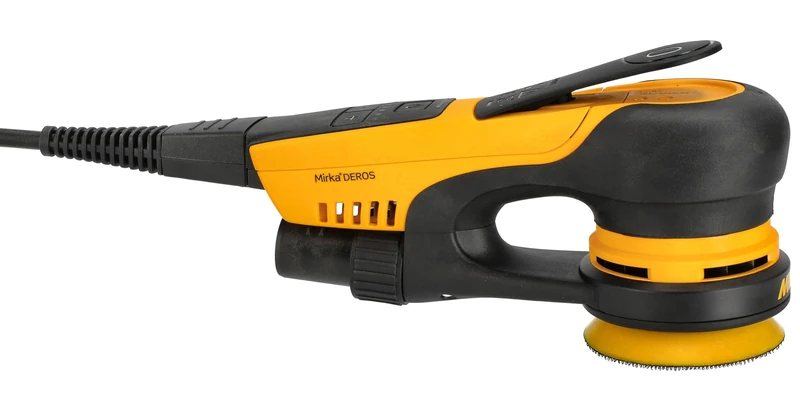 Mirka DEROS II 325 Random Orbital Sander Grip for Ø 77mm Sandpaper/Orbit 2.5mm / 230V mini Electric Sanding Machine UK-Plug Orbit Sanding Power Tool for dust-Free Sanding of Wood, Drywall, and Metal