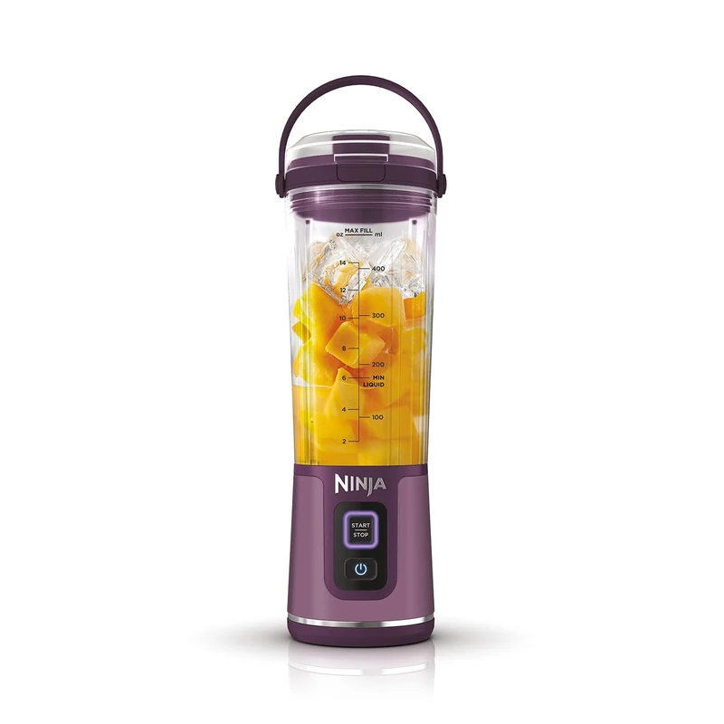 Ninja Blast BC151EUPR Portable Blender/Blender/Smoothie Maker, 530 ml Cup, Leak-proof Lid, Powerful Mini Stand Mixer, Wireless & Rechargeable, Crushes Ice & Fruit, Purple,