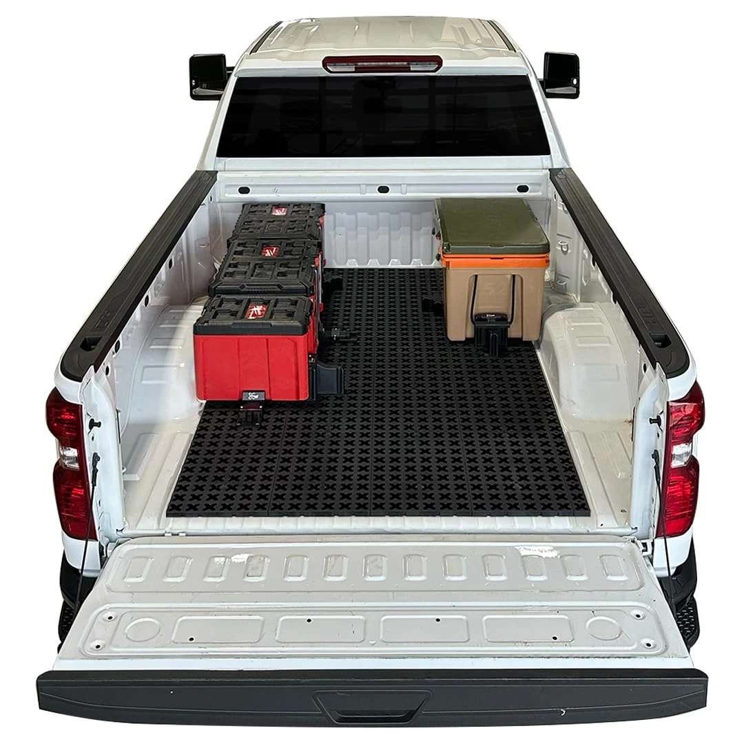Tmat Truck Bed Organizer Storage System Slide Out Mat (Universal Fit for Standard Beds 6'6" to 6'9")